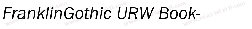 FranklinGothic URW Book字体转换